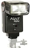 AUTO Porta Flash with Manual Zoom - Replacement for Sunpak 383 & Vivitar 285HV flashes. Compatible with FUJI S100fs S9100 S9000 S7000 & Olympus E-520 E-510 E-420 E-410 E-3 E-500 SP-570UZ E-30 & Panasonic DMC-FZ50 DMC-L1 & L10