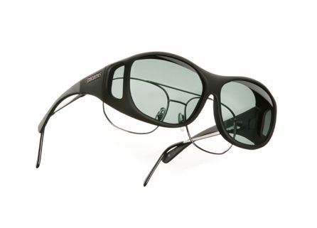 Cocoons Slimline Schwarz mit Grau C402G Polarisiert