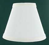 5 Inch Laminated White Silk Chandelier Lamp Shade