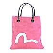 Evisu pink suede bag