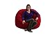 Comfort Research 4-Feet Diameter Large Fuf Chair Red Twill