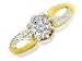 9ct Gold Single Stone Diamond Ring
