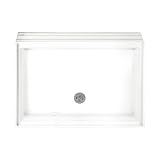 American Standard 4834.STTS.020 Town Square 48-by-34-Inch Single-Threshold Shower Base with Integral Water Retention, White