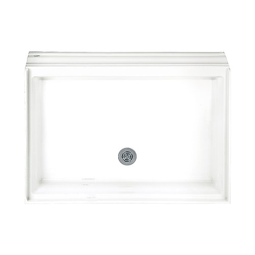 American Standard 4834.STTS.020 Town Square 48-by-34-Inch Single-Threshold Shower Base with Integral Water Retention, White