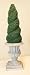 Dollhouse Miniature Topiary Swirl Plant in Resin