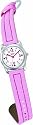 Scout - 280322000 - Montre Enfant - Fille - Quartz analogique - Bracelet Cuir Rose - Boitier Acier - Strass Blancs et Roses