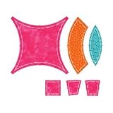 AccuQuilt GO Fabric Cutting Dies; Double Wedding Ring (2 Die Set)