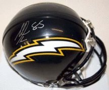 Antonio Gates Autographed San Diego Chargers Riddell Mini Helmet