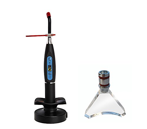 Black Dental Wireless Cordless LED Curing Light Cure Lamp New 1500mw For Dentist(Dental-L-Black)