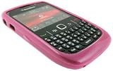 GreyMobiles Pink GEL Skin Case For BlackBerry Curve 8520 & 9300 3G WITH SCREEN PROTECTOR