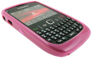 GreyMobiles Pink GEL Skin Case For BlackBerry Curve 8520 & 9300 3G WITH SCREEN PROTECTOR