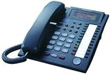 Panasonic BTI KX-T7737BK Large Display Proprietary Corded Telephone - Black