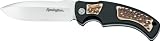 Remington Elite Hunter Series I Premium Hunting Knife Drop Point Fixed Blade Brown Handmade
