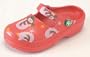 Whimsical Funky Feet Red with Snowmen & Stars