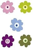 Wallies Wallpaper Cutouts - Pop Flowers Teens Girls 25