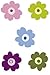 Wallies Wallpaper Cutouts - Pop Flowers Teens Girls 25