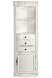 Chelsea Corner Linen Storage Cabinet I, 67.5Hx22W, IVORY