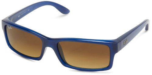 Ray-Ban 0RB4151 600585 Rectangular Sunglasses,Opal Blue,59 mm On Sale