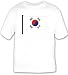 T-shirt with Korea, Korean, flag, South