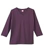 LAT - Ladies' Combed Ringspun V-Neck 3/4-Sleeve T-Shirt