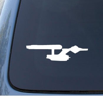  STAR TREK ENTERPRISE - Car, Truck, Notebook, Vinyl Decal Sticker #1135 | Vinyl Color: White