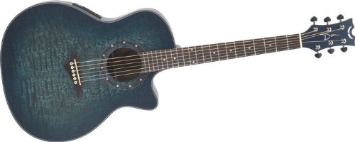 Dean Exotica Quilt Ash Acoustic-Electric Trans Guitar Cherryburst
