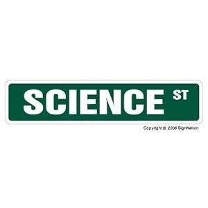 SCIENCE Street Sign chemistry biology teacher geek gift by 