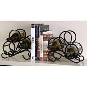 Bookends Scroll Wine Rack by Oenophelia