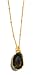 Nina Nguyen 22k Gold Vermeil "Vortex" Pendant Necklace With Gold Dipped Geode Crystal