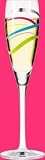 Review Ritzenhoff Tableware  / Champagne Glass, Pearls, Swirls, Designer Color Enamel Prosecco Flute in Gift Box