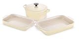 Review LE CREUSET UK LTD  / Le Creuset 3 Piece Set, Almond