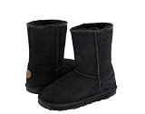 Women's EMU Stinger Lo Sheepskin Boots, BLACK, Size 9