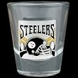 Pittsburgh Steelers Round Shot Glass - NFL Football Fan Shop Sports Team Merchandise
