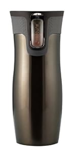 Contigo - West Loop Vaso Térmico en Acero Inoxidable, color marrón metalizado