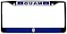 Guam Chamorro Flag Black License Plate Frame Metal Holder