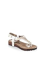 Pembe Potin Sandalias planas (Blanco)