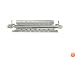 GE WR51X10055 Refrigerator Defrost Heater and Assembly, 725 Watts, 12 Inch