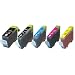 5-Pack Non-OEM Ink w/ Chip for Canon PGI-5BK CLI-8 Pixma MP500 MP530 MP600 MP800 iP4200 iP4300 iP4500 iP5200 iP5200
