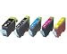 5-Pack Non-OEM Ink w/ Chip for Canon PGI-5BK CLI-8 Pixma MP500 MP530 MP600 MP800 iP4200 iP4300 iP4500 iP5200 iP5200