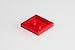 200x Lego Red 2x2 Flat Tiles Super Pack