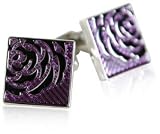 Lavendar Rose Cufflinks with Presentation Box