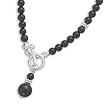 7" Black Onyx Beads Toggle Bracelet