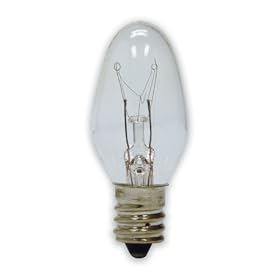 GE Lamps 20572 4-Watt Night Light, Clear C7 4CD, 4-Pack