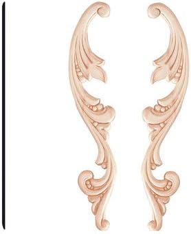 1/4 in. x 1-5/8 in. x 10-3/4 in. Birch Scroll Accent Moulding