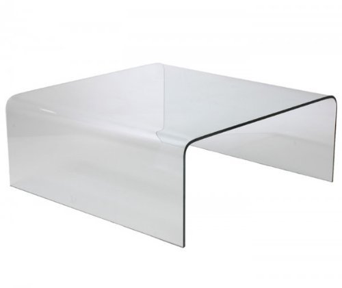 Euro Style Ginny Coffee Table, Clear Glass On Sale