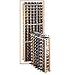 Wine Cellar Innovations Country Pine 6 Column Individual Bottle Rack 126-bottle