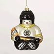 Boston Bruins 5.5" Glass Snowflake Hockey Friends Holiday Tree Ornament - NHL Hockey
