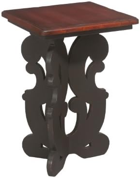 Farmhouse Chic Italian Carved Side Table