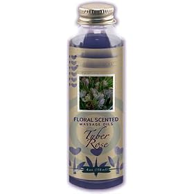 Floral Scented Massage Oil Tuber Rose 4 oz Bottle