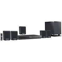 Panasonic 330 Watts 5.1 Channel DVD Home Theater Surround Sound Entertainment System with 5 Satellite Speakers, Subwoofer, DVD Player, Remote Control, Dolby Digital Decoder, HDMI with Audio Return Channel, VIERA Link, Digital Synthesizer Tuner, 30 FM Radio Station Presets & Front Panel Music Port to Connect & Play Your iPod, iPhone, MP3, Tape Cassette or Digital Audio Player